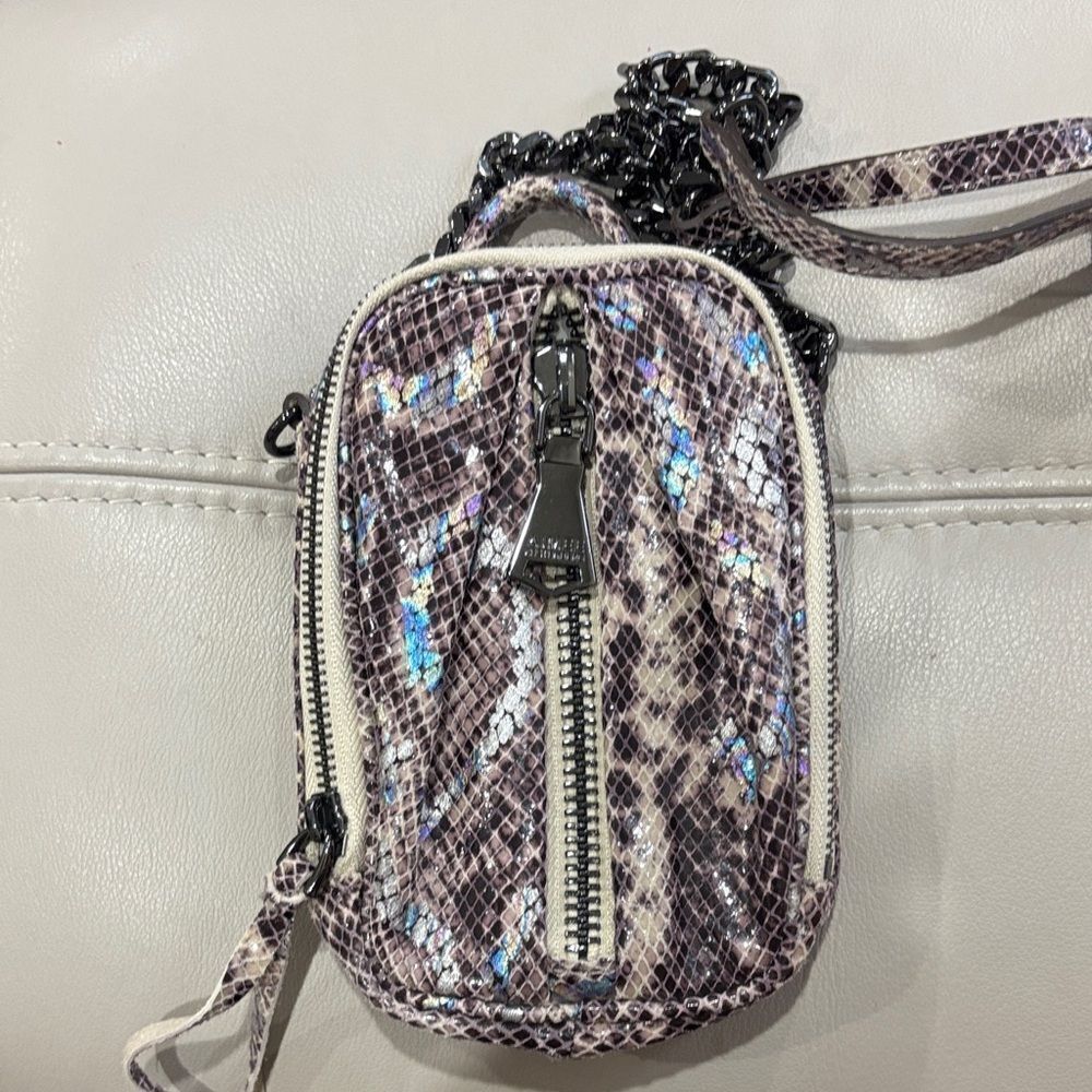 Aimee Kestenberg Iridescent Snakeskin Mini Bag